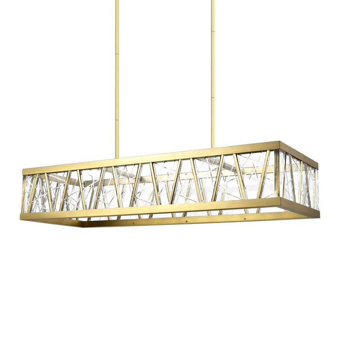 Zeev Lighting CD11522-LED-AGB LED Chandelier, Aged Brass