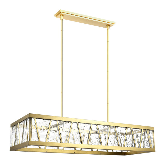Zeev Lighting CD11522-LED-AGB LED Chandelier, Aged Brass