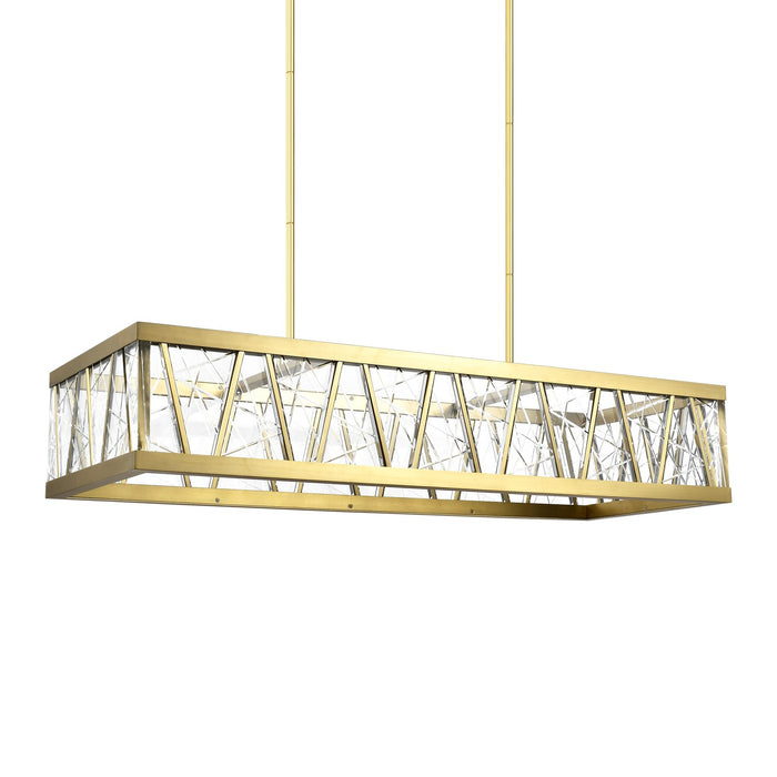 Zeev Lighting CD11522-LED-AGB LED Chandelier, Aged Brass