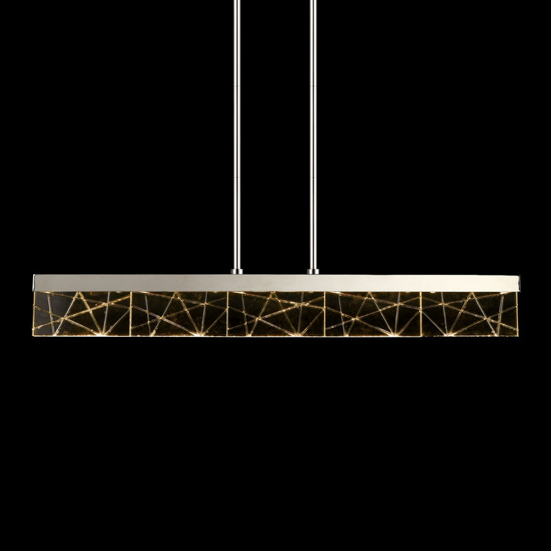 Zeev Lighting PL11503-LED-43-PN LED Linear Pendant, Polished Nickel