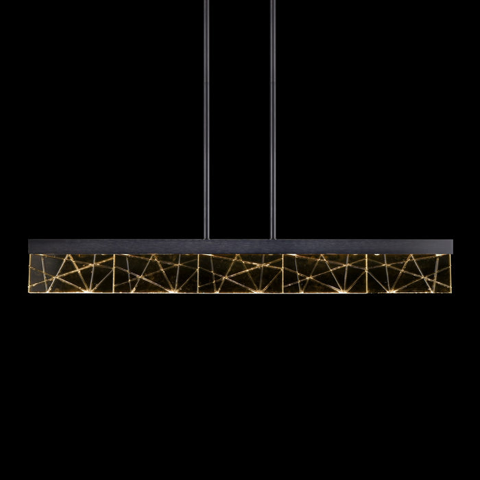 Zeev Lighting PL11504-LED-43-SBB LED Linear Pendant, Satin Brushed Black
