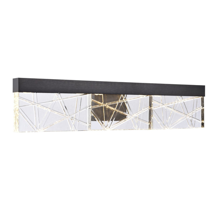 Zeev Lighting VL11506-LED-24A-SBB LED Vanity Light, Satin Brushed Black
