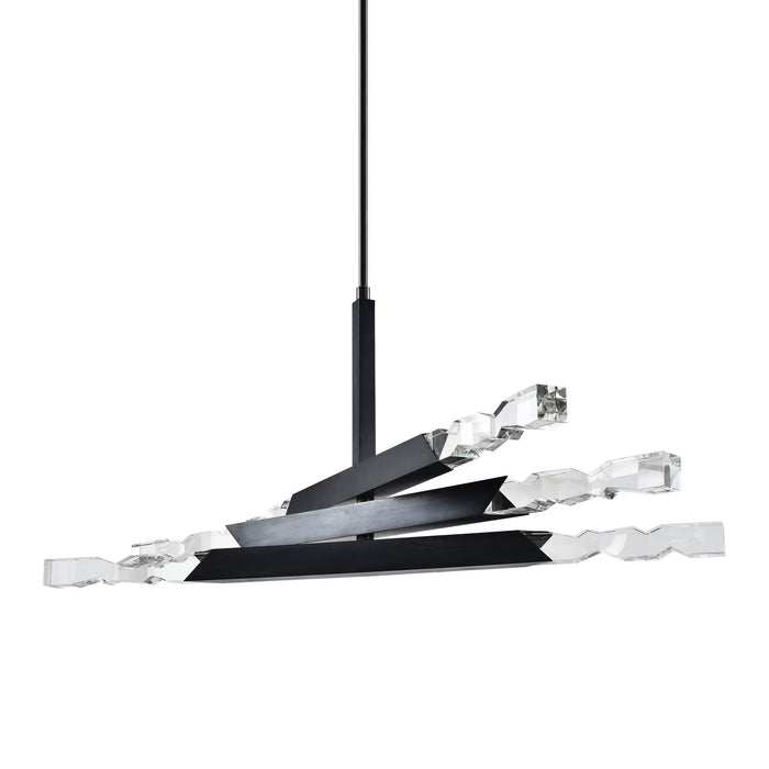 Zeev Lighting CD11344-LED-6-2x2-SBB LED Chandelier, Satin Brushed Black