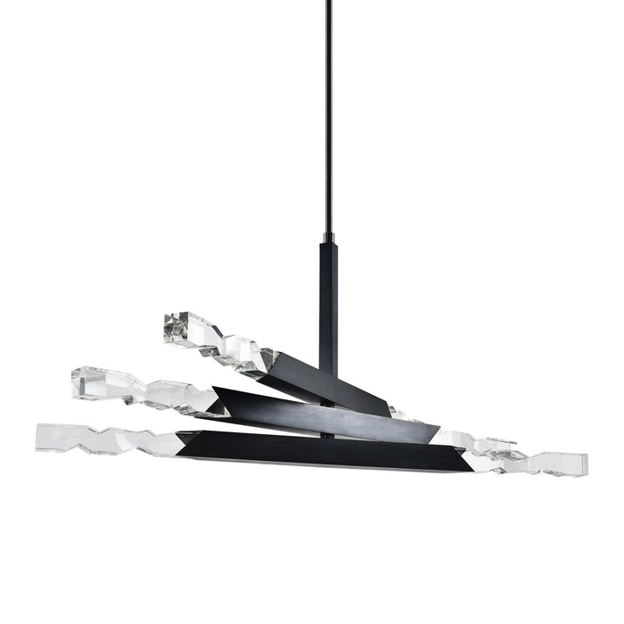 Zeev Lighting CD11344-LED-6-2x2-SBB LED Chandelier, Satin Brushed Black