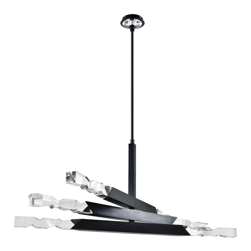 Zeev Lighting CD11344-LED-6-2x2-SBB LED Chandelier, Satin Brushed Black
