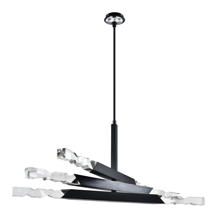 Zeev Lighting CD11344-LED-6-2x2-SBB LED Chandelier, Satin Brushed Black