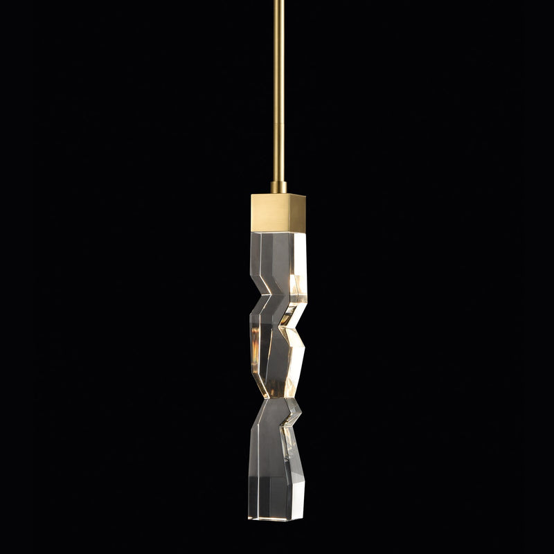 Zeev Lighting MP11301-LED-2x2-AGB LED Mini Pendant, Aged Brass