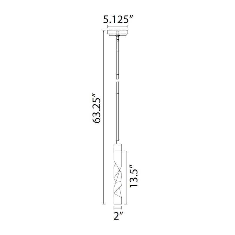Zeev Lighting MP11302-LED-2x2-MW LED Mini Pendant, Matte White