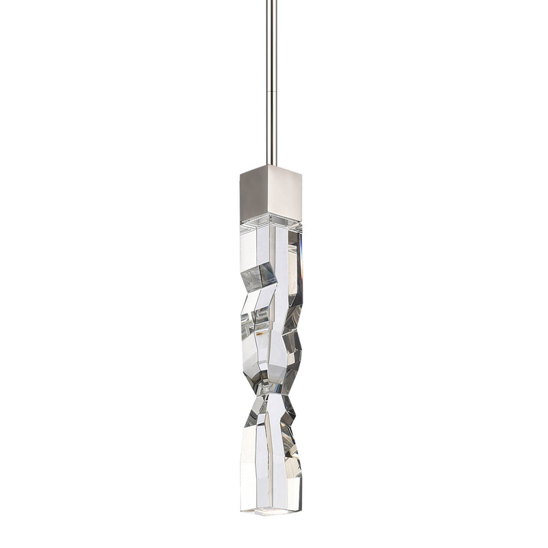 Zeev Lighting MP11303-LED-2x2-PN LED Mini Pendant, Polished Nickel