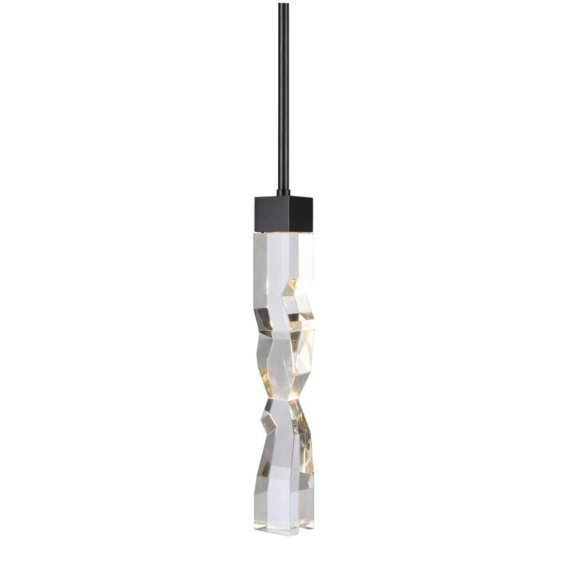 Zeev Lighting MP11304-LED-2x2-SBB LED Mini Pendant, Satin Brushed Black
