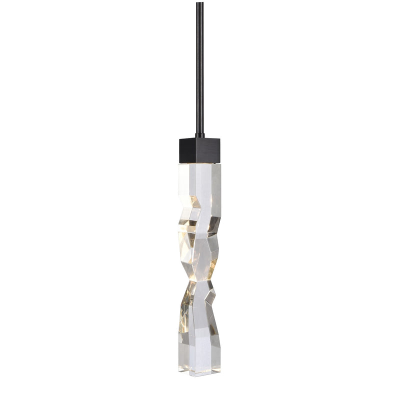 Zeev Lighting MP11304-LED-2x2-SBB LED Mini Pendant, Satin Brushed Black