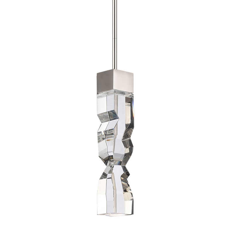 Zeev Lighting MP11307-LED-3x3-PN LED Mini Pendant, Polished Nickel