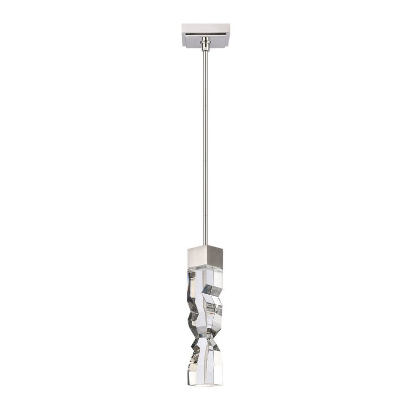Zeev Lighting MP11307-LED-3x3-PN LED Mini Pendant, Polished Nickel