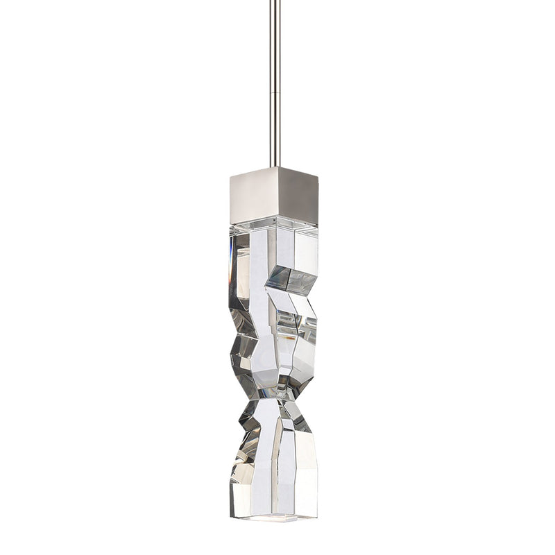 Zeev Lighting MP11307-LED-3x3-PN LED Mini Pendant, Polished Nickel