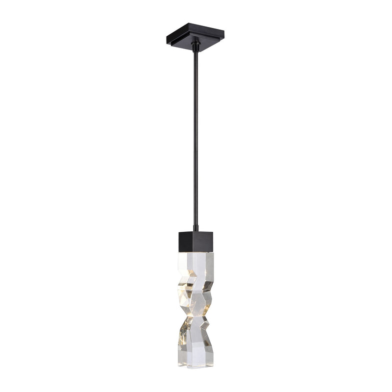Zeev Lighting MP11308-LED-3x3-SBB LED Mini Pendant, Satin Brushed Black