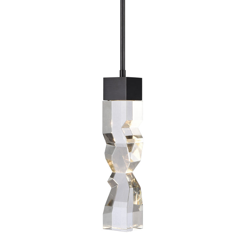 Zeev Lighting MP11308-LED-3x3-SBB LED Mini Pendant, Satin Brushed Black