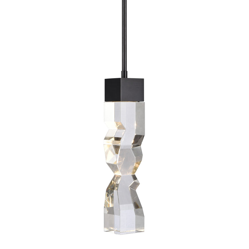 Zeev Lighting MP11308-LED-3x3-SBB LED Mini Pendant, Satin Brushed Black