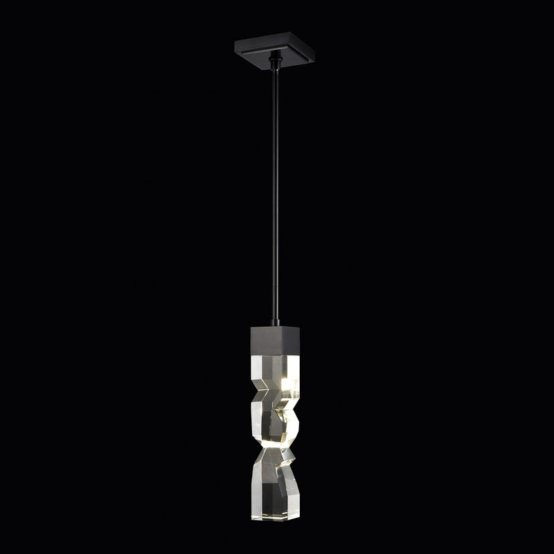 Zeev Lighting MP11308-LED-3x3-SBB LED Mini Pendant, Satin Brushed Black