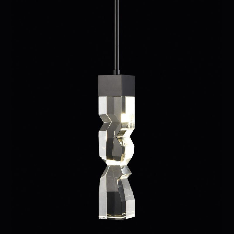 Zeev Lighting MP11308-LED-3x3-SBB LED Mini Pendant, Satin Brushed Black