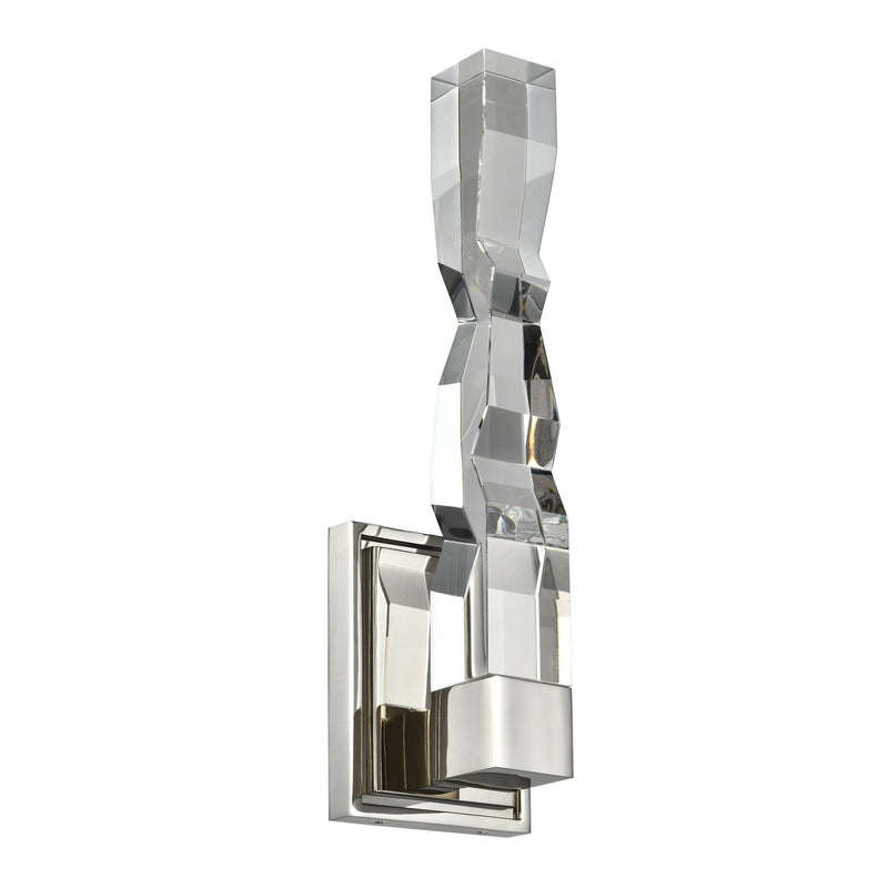 Zeev Lighting WS11311-LED-1-2x2-PN LED Wall Sconce, Polished Nickel