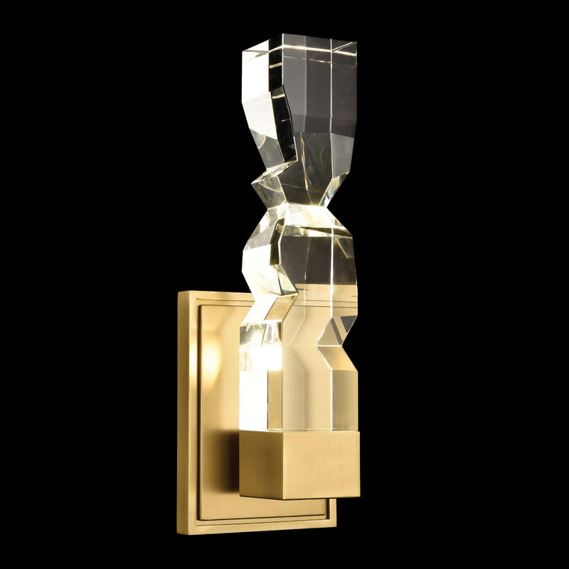 Zeev Lighting WS11313-LED-1-3x3-AGB LED Wall Sconce, Aged Brass