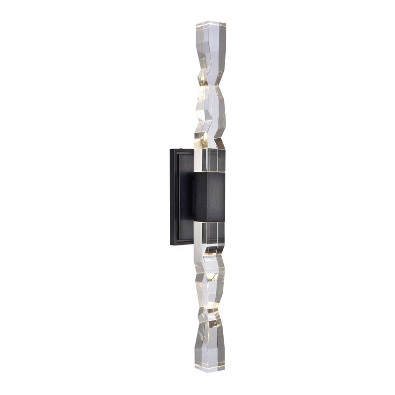Zeev Lighting WS11320-LED-2-2x2-SBB LED Wall Sconce, Satin Brushed Black
