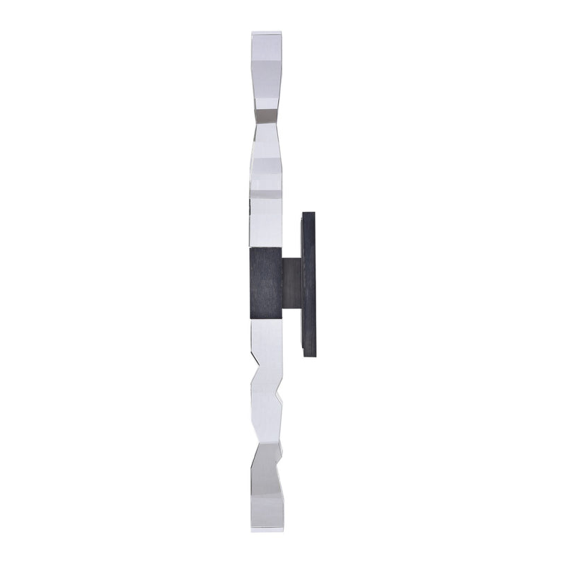 Zeev Lighting WS11320-LED-2-2x2-SBB LED Wall Sconce, Satin Brushed Black