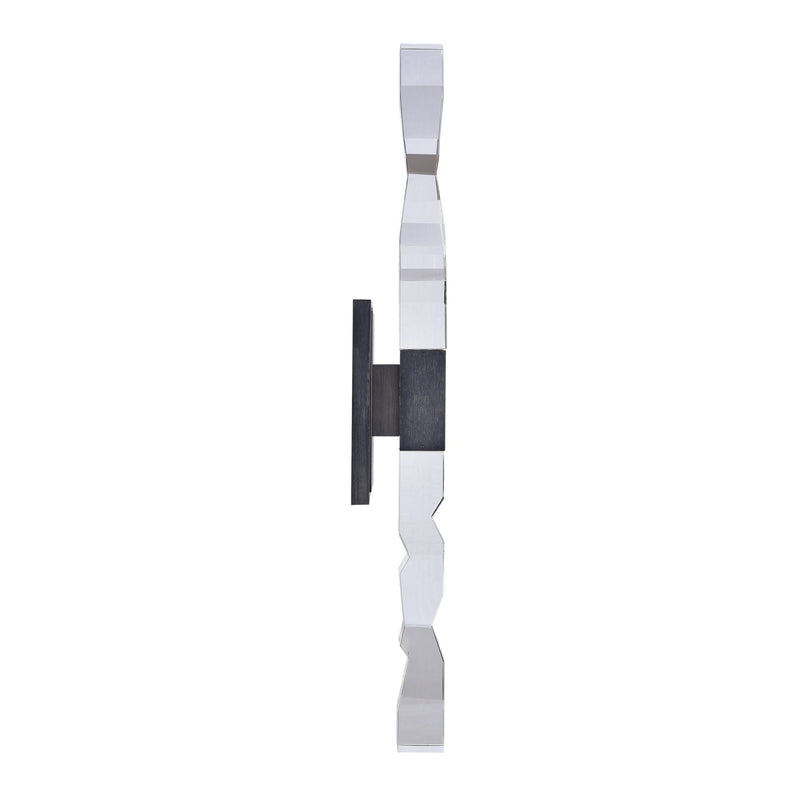 Zeev Lighting WS11320-LED-2-2x2-SBB LED Wall Sconce, Satin Brushed Black
