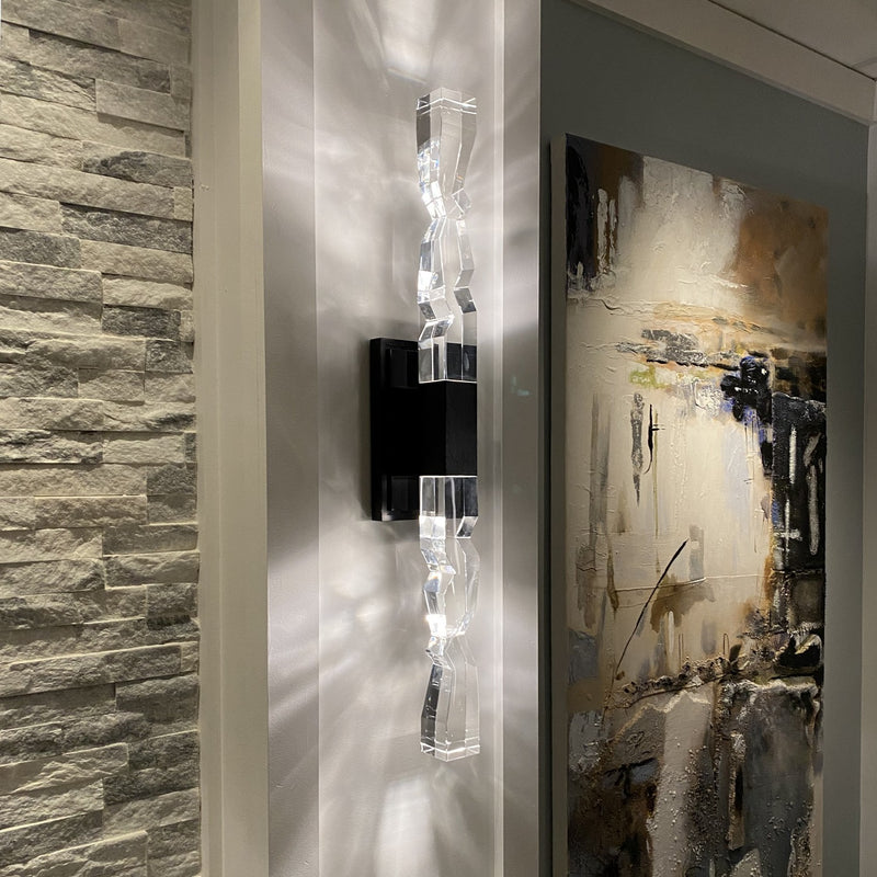 Zeev Lighting WS11320-LED-2-2x2-SBB LED Wall Sconce, Satin Brushed Black