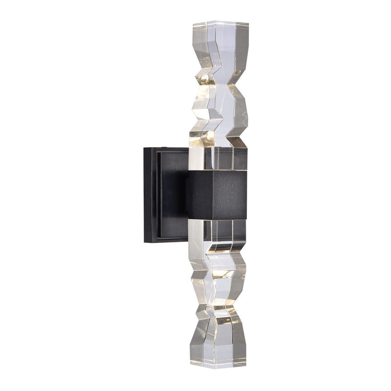 Zeev Lighting WS11324-LED-2-3x3-SBB LED Wall Sconce, Satin Brushed Black