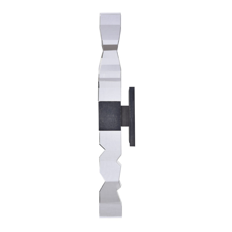 Zeev Lighting WS11324-LED-2-3x3-SBB LED Wall Sconce, Satin Brushed Black