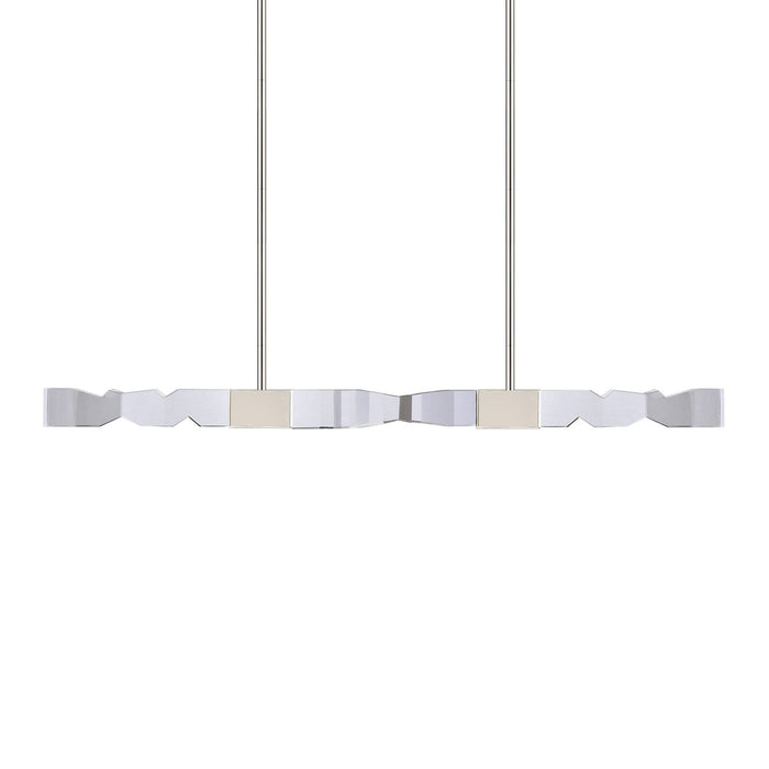 Zeev Lighting PL11347-LED-49-2x2-PN LED Linear Pendant, Polished Nickel