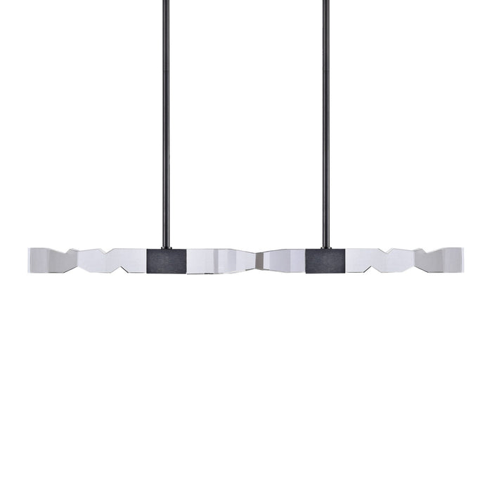 Zeev Lighting PL11348-LED-49-2x2-SBB LED Linear Pendant, Satin Brushed Black