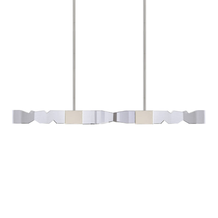Zeev Lighting PL11339-LED-49-3x3-PN LED Linear Pendant, Polished Nickel