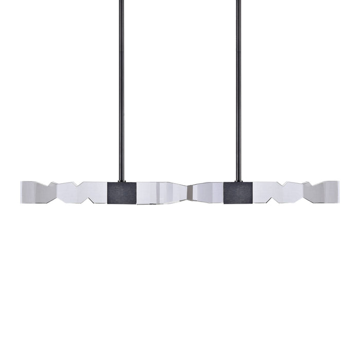 Zeev Lighting PL11340-LED-49-3x3-SBB LED Linear Pendant, Satin Brushed Black