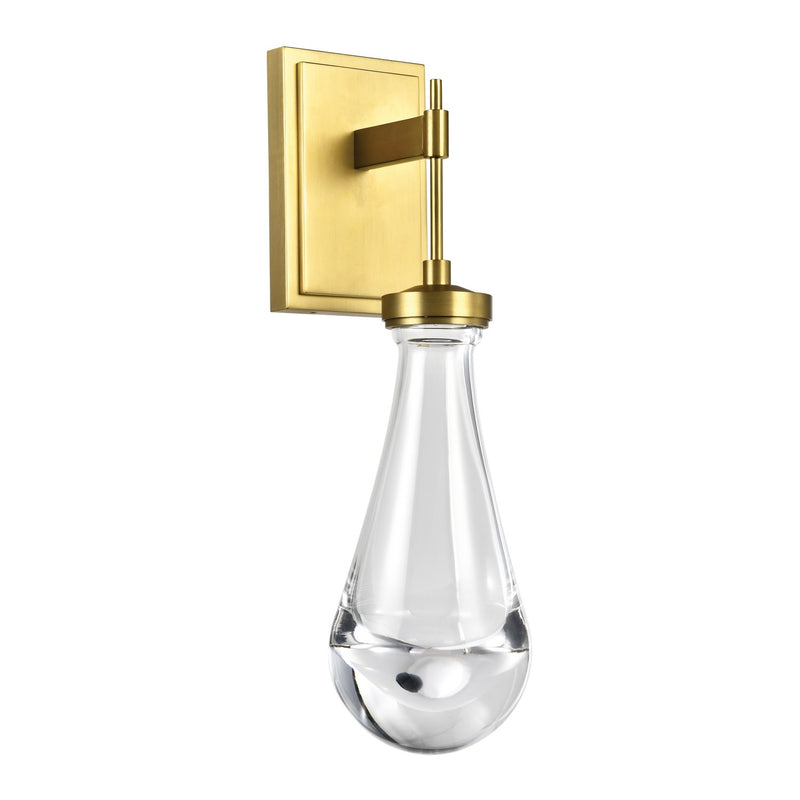 Zeev Lighting WS10905-LED-AGB LED Wall Sconce, Aged Brass