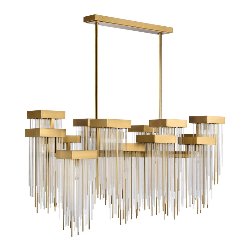 Zeev Lighting CD10415-16-AGB 16 Light Chandelier, Aged Brass