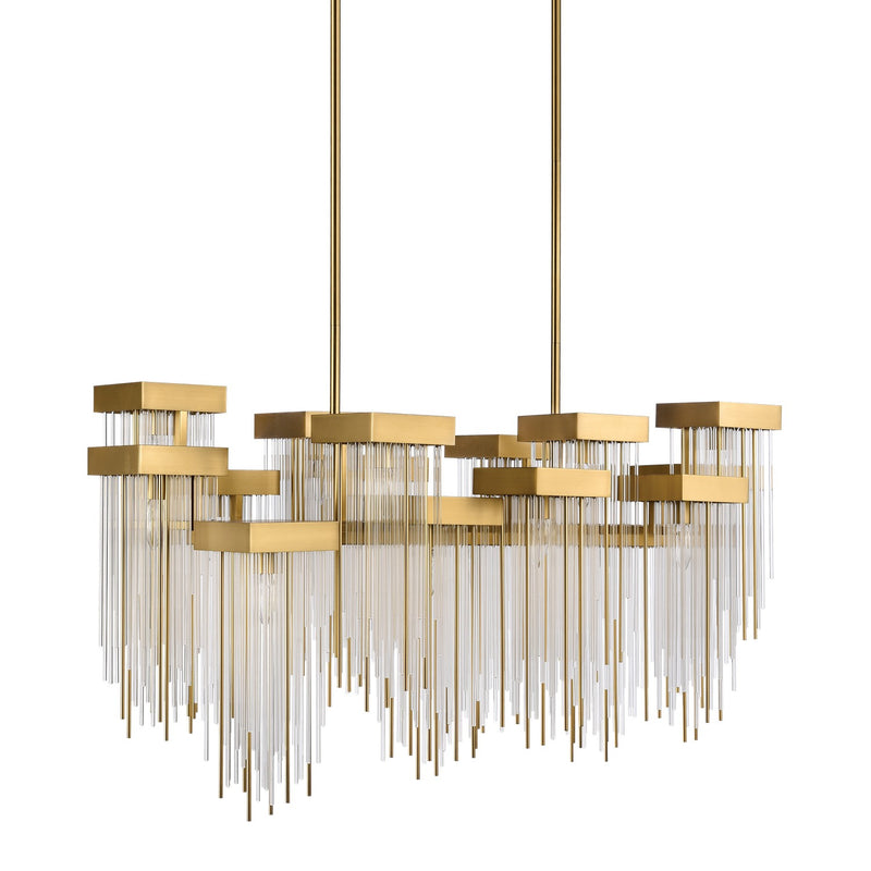 Zeev Lighting CD10415-16-AGB 16 Light Chandelier, Aged Brass