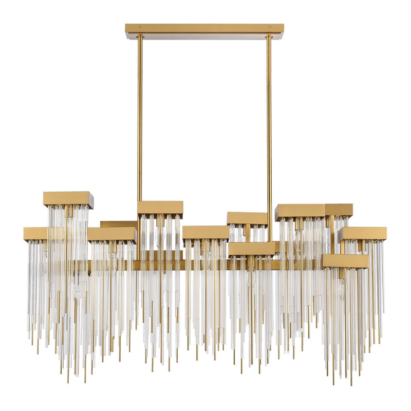 Zeev Lighting CD10415-16-AGB 16 Light Chandelier, Aged Brass