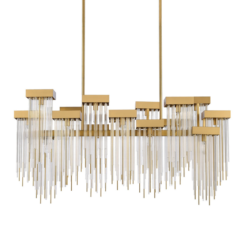 Zeev Lighting CD10415-16-AGB 16 Light Chandelier, Aged Brass