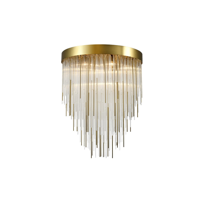 Zeev Lighting CD10418-9-AGB Nine Light Chandelier, Aged Brass