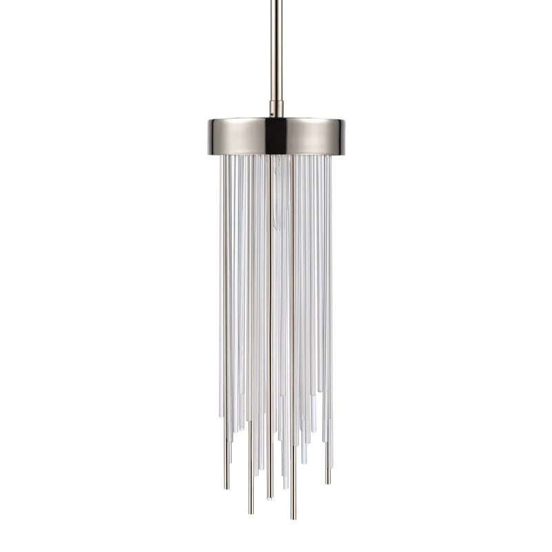 Zeev Lighting MP40048-1-PN One Light Mini Pendant, Polished Nickel
