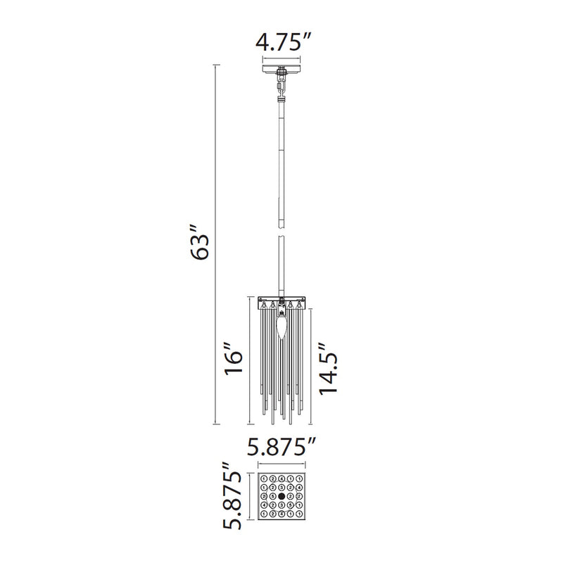 Zeev Lighting MP40050-1-AGB One Light Mini Pendant, Aged Brass