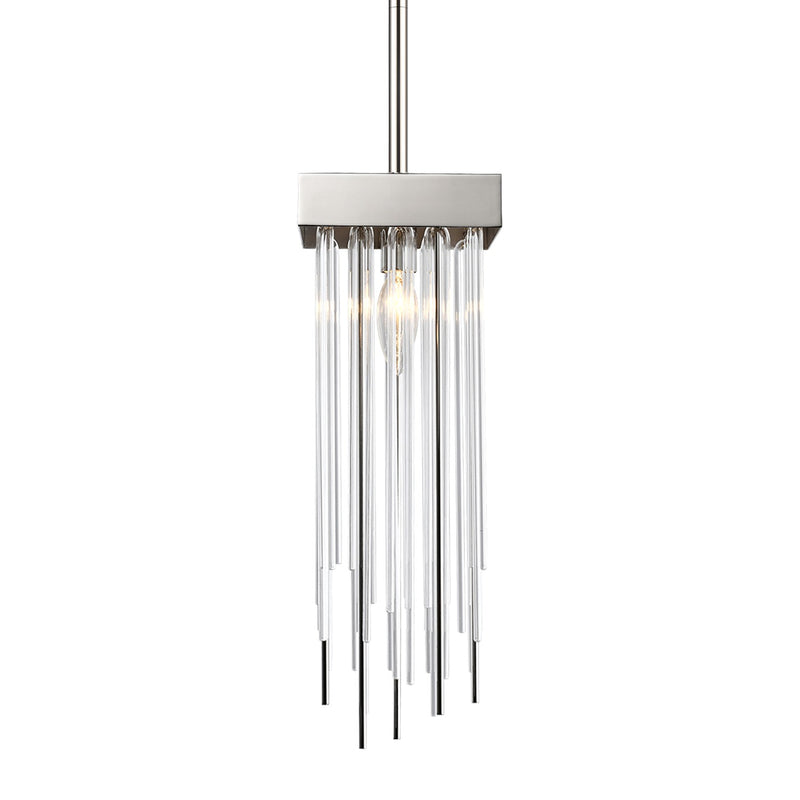 Zeev Lighting MP40051-1-PN One Light Mini Pendant, Polished Nickel