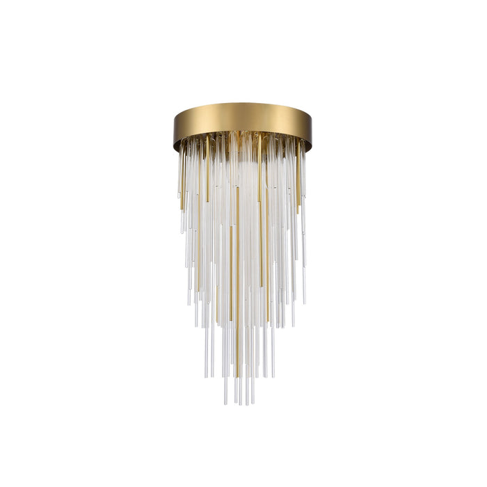 Zeev Lighting P30008-4-AGB Four Light Pendant, Aged Brass