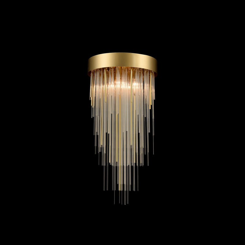 Zeev Lighting P30008-4-AGB Four Light Pendant, Aged Brass