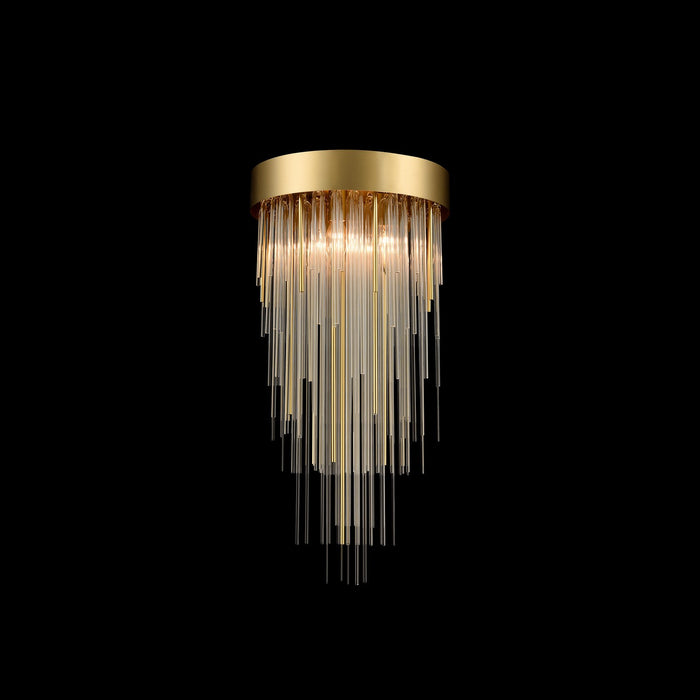 Zeev Lighting P30008-4-AGB Four Light Pendant, Aged Brass
