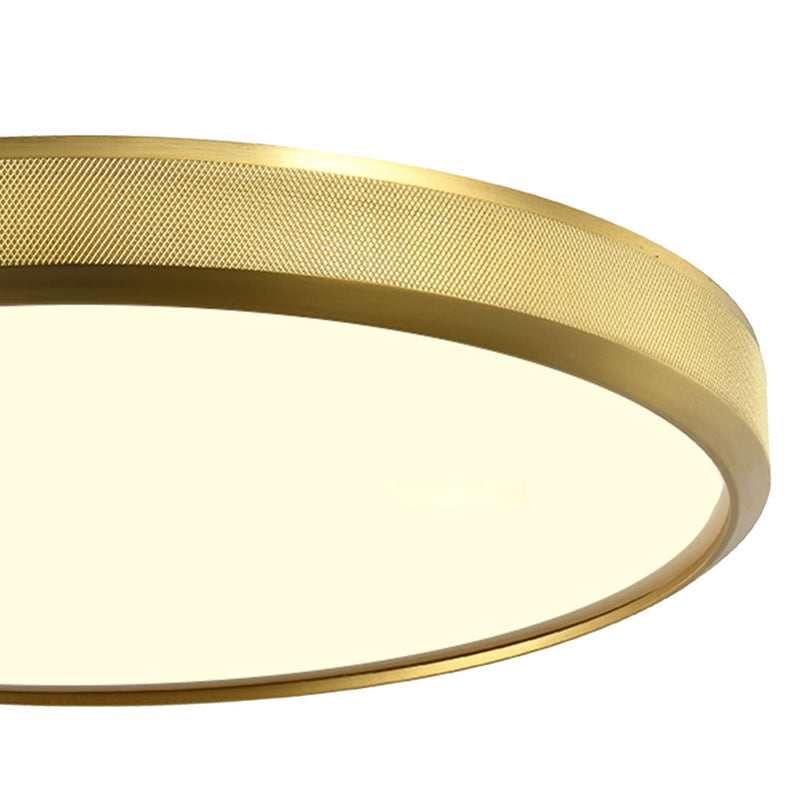 Zeev Lighting FM11748-LED-18-AGB LED Flush Mount, Aged Brass
