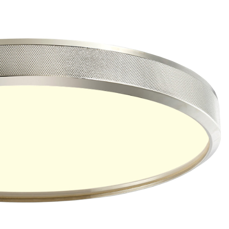 Zeev Lighting FM11749-LED-18-PN LED Flush Mount, Polished Nickel