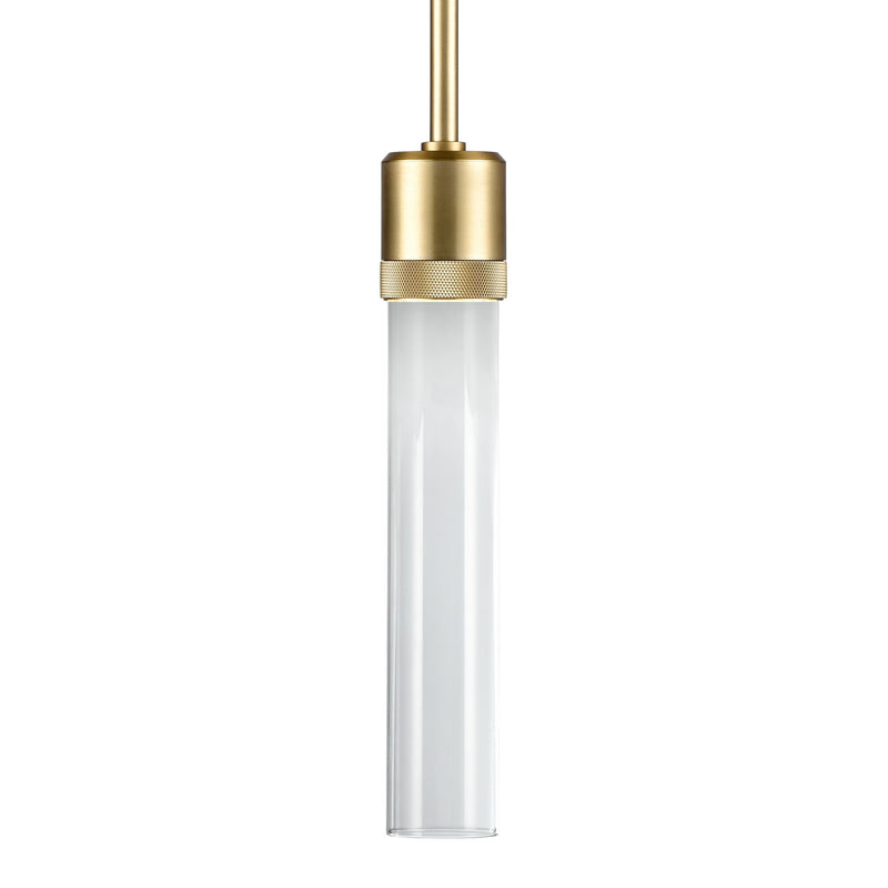 Zeev Lighting P11701-LED-AGB-G1 LED Pendant, Aged Brass